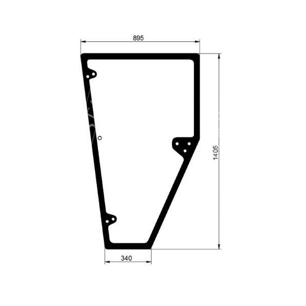 JD-Z58641 Szyba Drzwi Lewa, john deere, 2056,2266,2258,