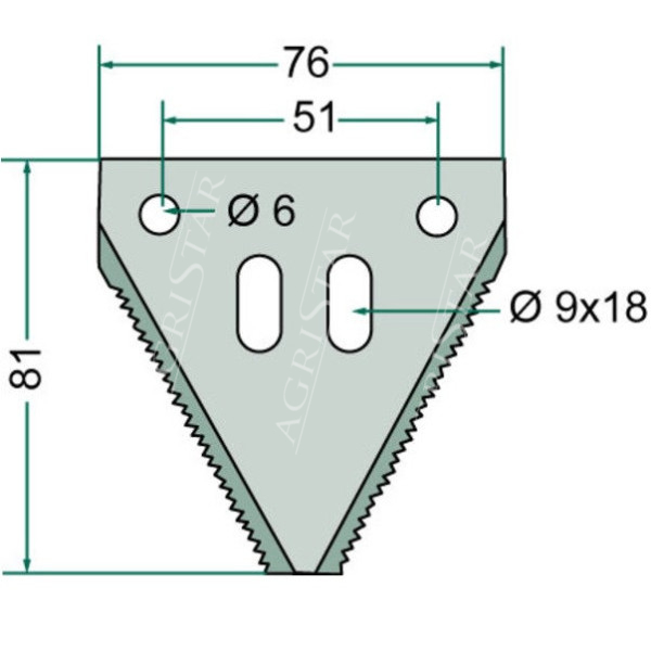 SCH-420100046 Nożyk kosy drobny frez (system Schumacher)