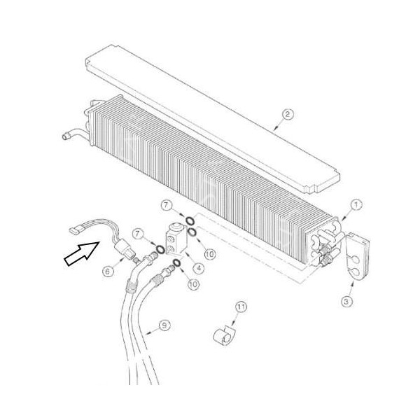Case czujnik niskiego ciśnienia MX100C, MX110, MX120, MX135, MX150, MX170, MX80C, MX90C  7250, 8910, 8920, 8930, 8940, 8950 CX70