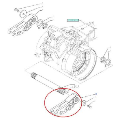 Ramię podnośnika prawe Case MXM175 MXM190 Puma CVX CVT Optum 270 CVX 300 CVX New Holland TM175 TM190 T7030 T7040 T7050 T7060 T7.