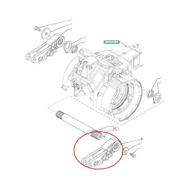 Ramię podnośnika prawe Case MXM175 MXM190 Puma CVX CVT Optum 270 CVX 300 CVX New Holland TM175 TM190 T7030 T7040 T7050 T7060 T7.
