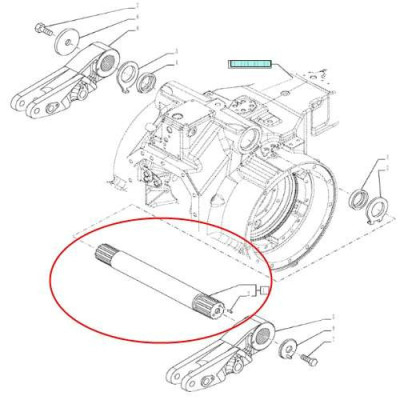5198501 Wał wałek ramion podnośnika Case MXM New Holland TM