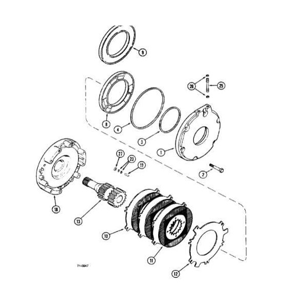 Oring tłoka hamulcowego Case mc cormick magnum farmall 238-5278 70926182