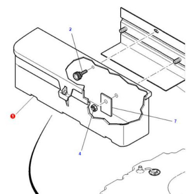 Skrzynka narzędziowa na klucze Massey Ferguson  4245, 4255, 4265, 4270 5425, 5435, 5445, 5455, 5460, 5465 6265, 6270, 6280, 6290