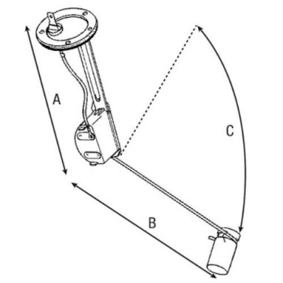 Massey Ferguson: czujnik poziomu paliwa zbiornika 6110, 6120 6130 6140 6150 6160 6170 6180 6190 6235, 6235HV 6425 6425HV 6255 62
