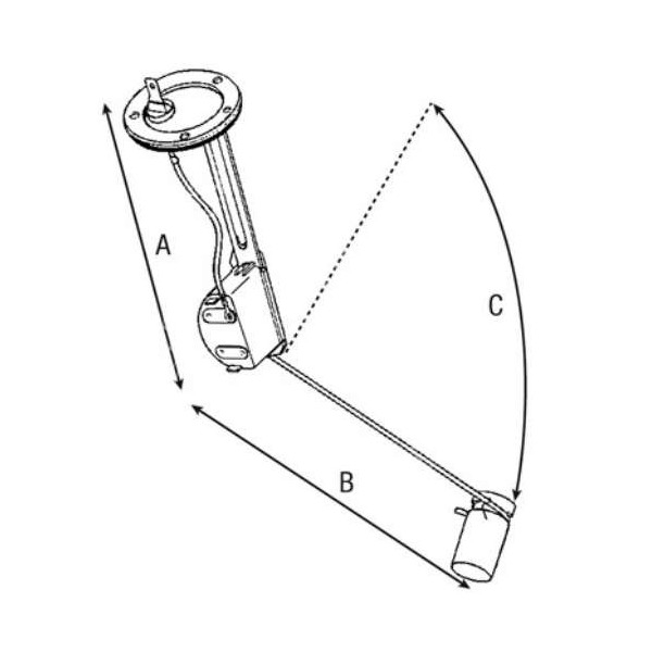 Massey Ferguson: czujnik poziomu paliwa zbiornika 6110, 6120 6130 6140 6150 6160 6170 6180 6190 6235, 6235HV 6425 6425HV 6255 62