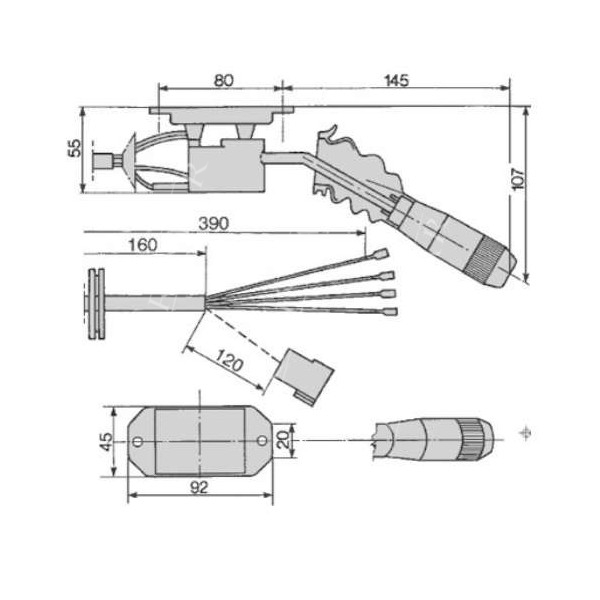 Włącznik dźwignia przełącznik świateł kierunkowskazów klakson Renault 103-54 106-54 110-54 120-54 133-54 145-54 155-54 160-94 17