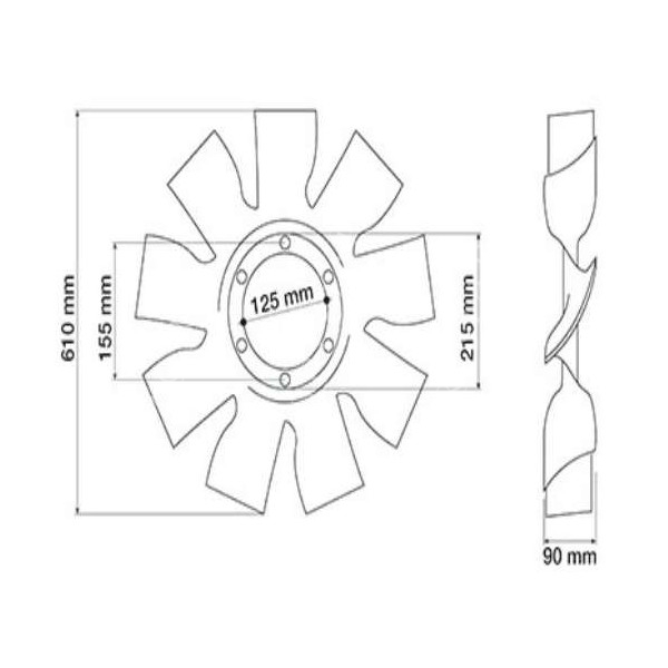 SUC8017 Wentylator Silnika Deutz Fahr