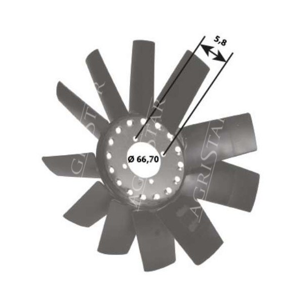 SUC8019  Wentylator Silnika 5187803 47135806 5198172