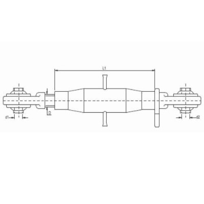 TRP1215 Łącznik centralny kat. 3/3 zakres 560-820mm M30 x 3,5 otwór 32mm