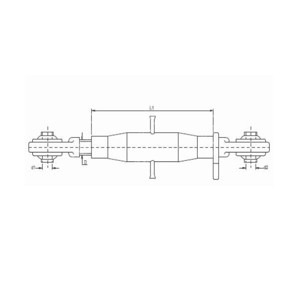 TRP1215 Łącznik centralny kat. 3/3 zakres 560-820mm M30 x 3,5 otwór 32mm