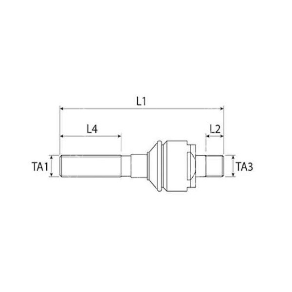 przegub kierowniczy Case JXV 1060 Quantum 65V John Deere 5300N 5515F Massey Ferguson 3625, 3635 New Holland T4020 TN55V NT60VA
