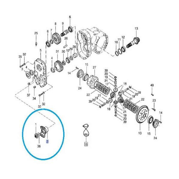 PON3042 Flansza Wału Napędowego New Holland