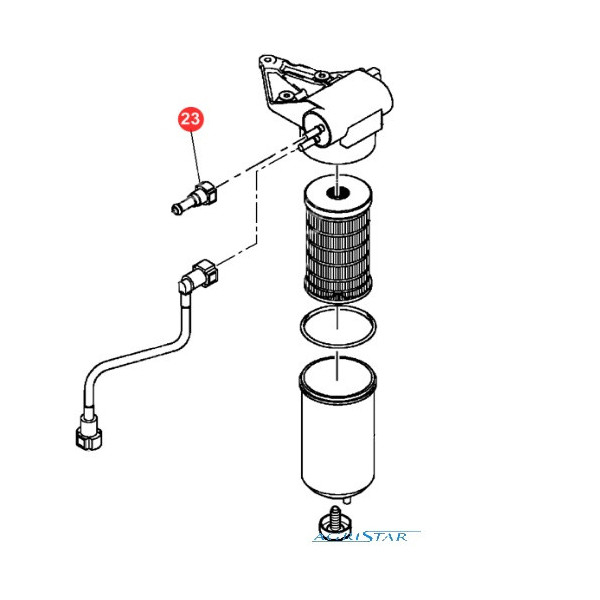 Wtyczka Złączka przewodów paliwowych pompki paliwa perkins JCB TEREX Manitou Massey Ferguson Farmtruck