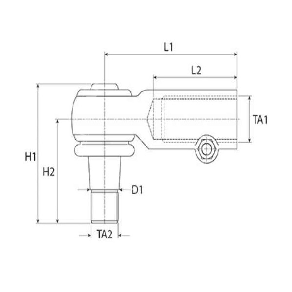 UKI1253 Końcówka Drążka Kierowniczego John Deere