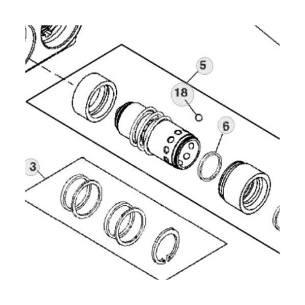 Uszczelniacze gniazda szybkozłącza hydraulicznego John Deere 7700 7610 7710 7810 7630 7720 7820 7920 7730 7830 7930 8230