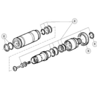 Zestaw uszczelnień gniazda szybkozłącza hydraulicznego John Deere 6920S 6920 6820 6620 6520 6420S 64206320 6220 6120 6020 6515 6