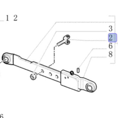 Uchwyt widełki stabilizatora ramion dolnych łap New Holland T5 T6 TS Case Farmall Maxxum MXU Steyr Profi 5190955