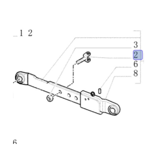 Jarzmo sworzeń stabilizatora ramienia podnośnika New Holland T5 T6 TS TSA Case Farmall Maxxum MXU Steyr Profi 5190955