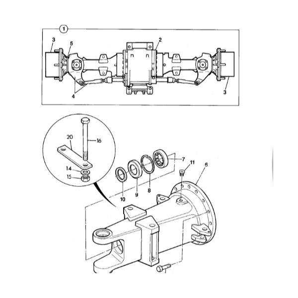 Tulej podpory przedniego mostu Deutz Fahr 2.1559.092.0 215590920 4399478