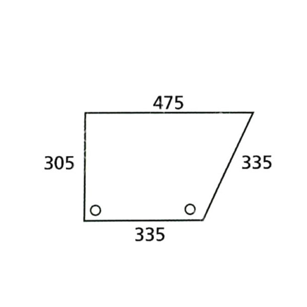 Untere Türscheibe rechts grün 248726A1 1999626C2