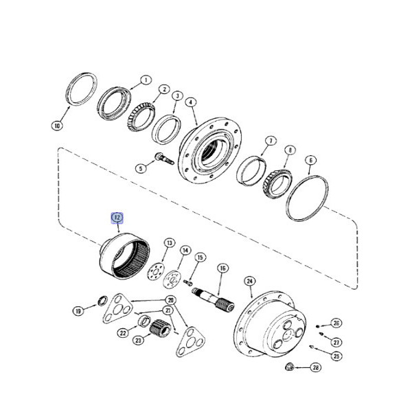 Wieniec zębaty układu planetarnego