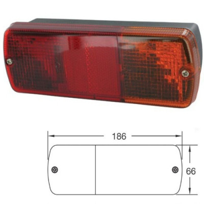 Lampa tylna Case CX 100 50 60 70 80 90 MX 100 110 120 135 150 170 McCormick CX100, CX50, CX60, CX70, CX80, CX90 New Holland