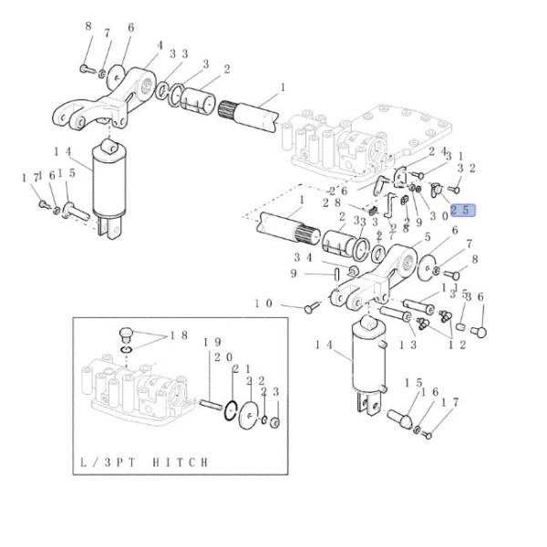 Potencjometr położenia CASE, FORD, NEW HOLLAND