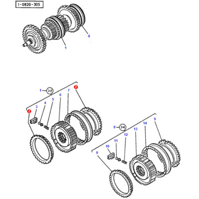 Pierścień Synchronizatora Massey Ferguson 3060,3070,3080,3090 3120,3125 6110,6120,6130,6140 Fendt favorit