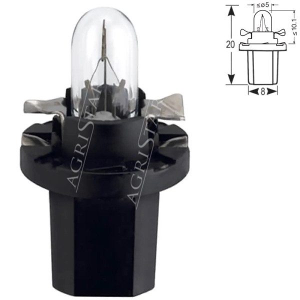 Żarówka 12v 1.2W kokpitu deski rozdzielczej John Deere 60100-6900 6110-6910 6220-6920 AL65575, T145425, R107890