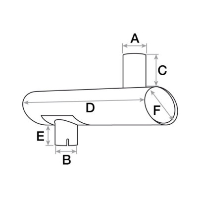 Tłumik wydechowy poziomy Case maxxum 5120 5220 A184460
