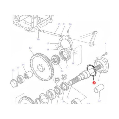 Oring wałka wom 359200X1, 3581133M0A, 1884305M3, 1884305M1, 1886205M1, 1441787X1