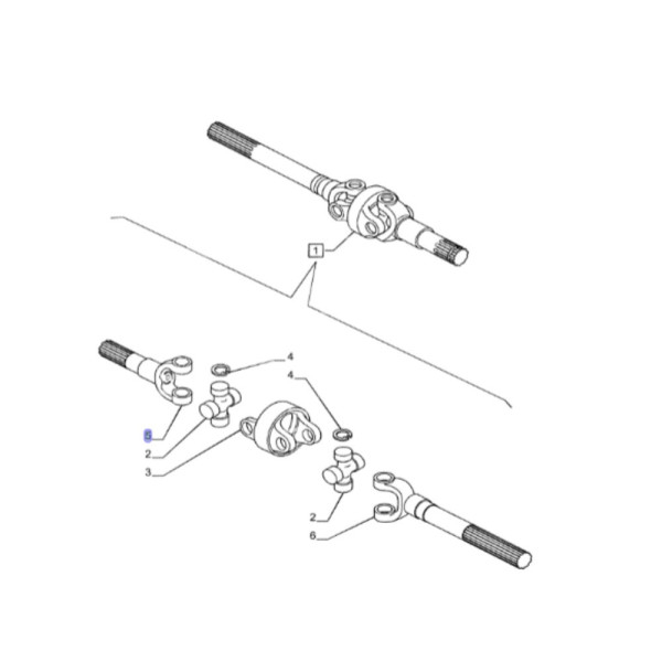 półoś Steyr CVT 6185 6210 6215  Case Magnum 235 260 Puma 180 195 New Holland T7.235 T7.250 T7040 T7050 T8.275 T8.300 84189307