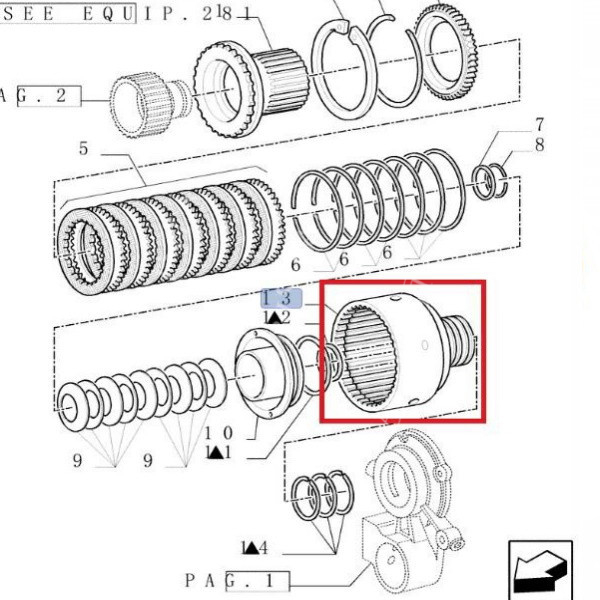 5171195 Wieniec kosz sprzęgła New Holland T6030 T6080
TM110 TM125, TM130, TM135, TM140 TM165, TM180 TM7040, T7.165 T7.225