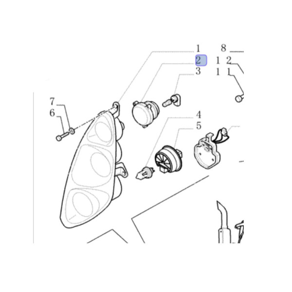 lampa wkład led Case FARMALL 105A 115A MAGNUM 310 Puma 170 Steyr New Holland T4020 T5050 T7.270 T7030 87303941 82035642
