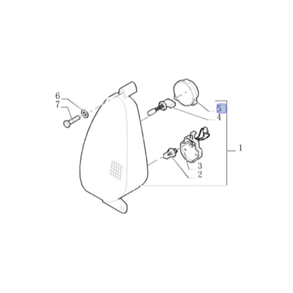 lampa wkład led Case FARMALL 105A 115A MAGNUM 310 Puma 170 Steyr New Holland T4020 T5050 T7.270 T7030 87303941 82035642