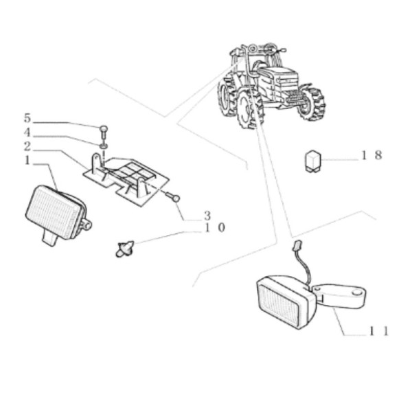 Hamogen w dach Case Maxxum MXU Puma New Holland