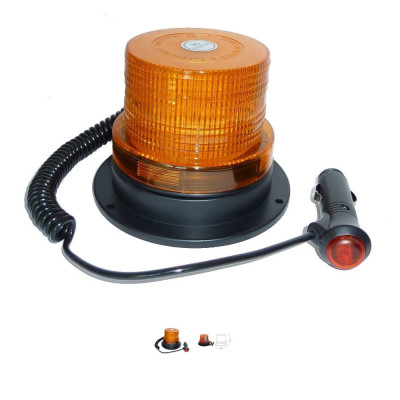 LED Lampa ostrzegawcza na magnes kogut Case John Deere Fendt Massey Ferguson Valtra Linde wózek widłowy paleciak