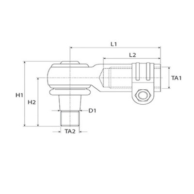 Końcówka,kierownicza,przegub,kierowniczy Case 743 844 745 845 856 485 585 685 785 885 395 495 695 795 238 248 87714412 1968464C1
