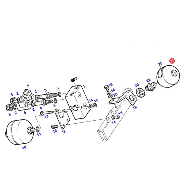 Akumulator hydrauliczny H312301150030 H312301150010 SBO330-0,75E1