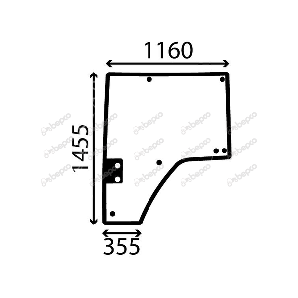 AKK2293 Linke Türscheibe