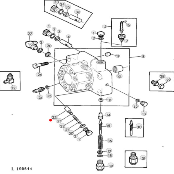 John Deere R63022, R39068 Hydraulikpumpenkolben