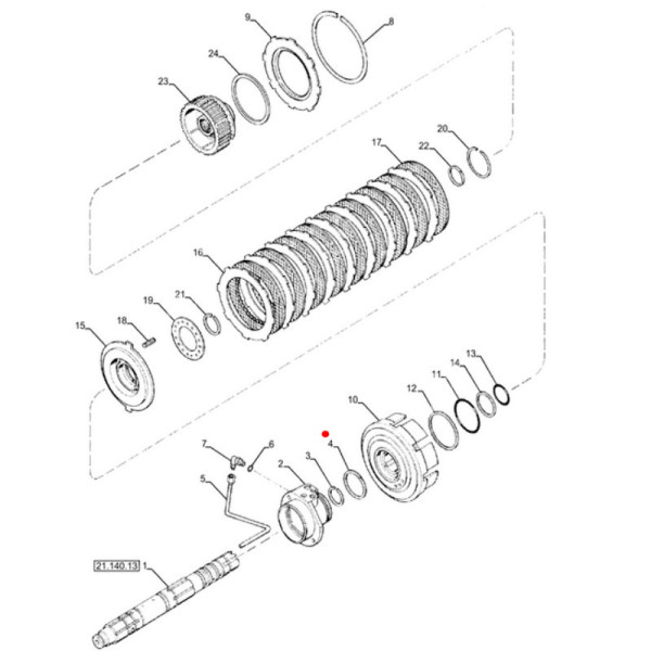 Pierścień kosza skrzyni biegów Case
Magnum 7110, 7120, 7130, 7140, 7150, 7210, 7220, 7230, 7240, 7250,
 1286027C2