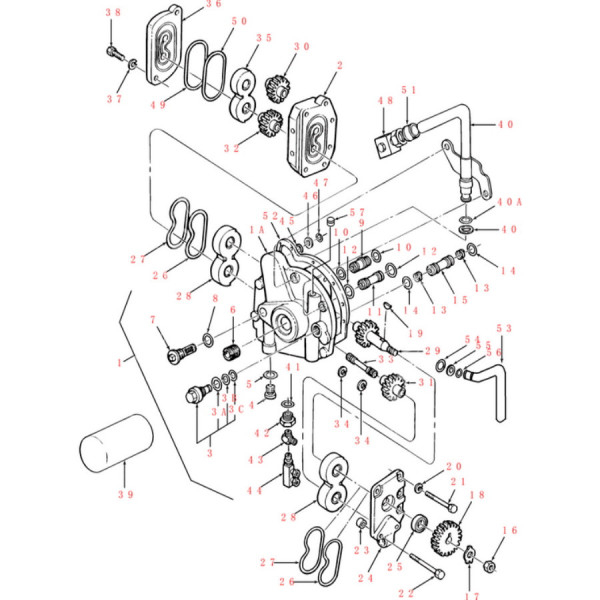 Pompa hydrauliczna Z-21 83957379, D8NN600AC, E0NN600AB, E0NN600AC