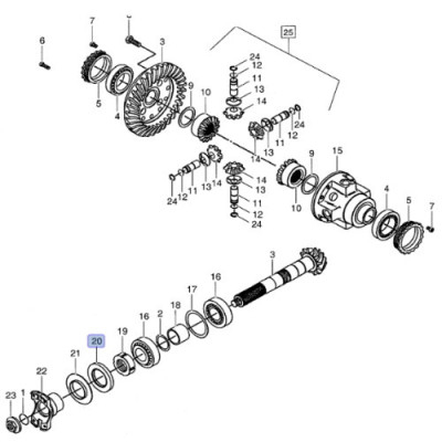 Dichtung Antriebswelle Hinterachse 47346693, 85807511 107293