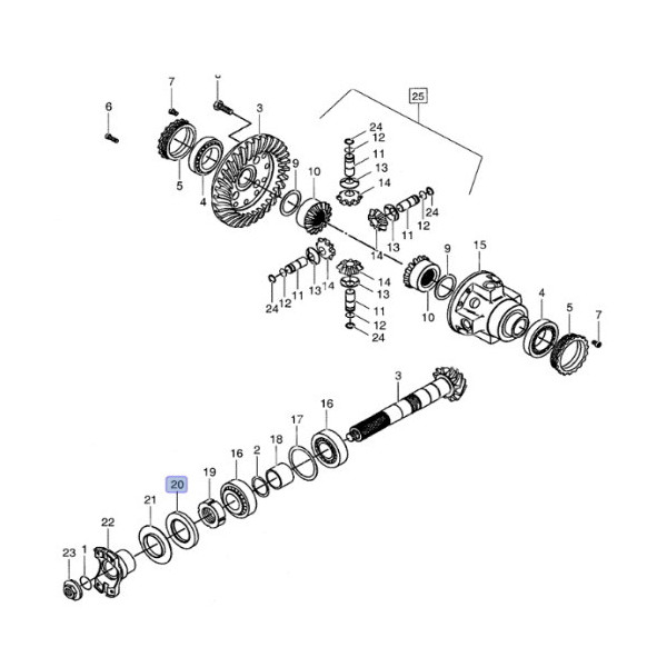 Uszczelniacz wałka ataku New Holland LM415A LM420 LM425 LM435
Manitou MLT 630, 633, 634, 730, 732,  735, 740 MT