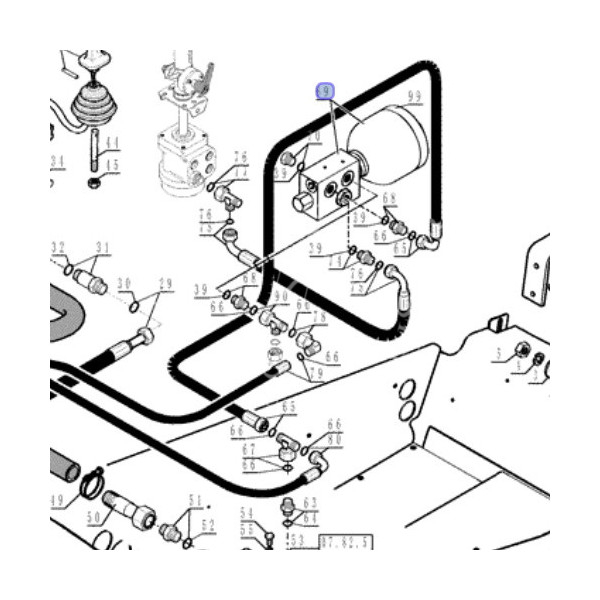 akumulator hydrauliczny NEW HOLLAND 85826806, 85820594, 85814132, 85820627