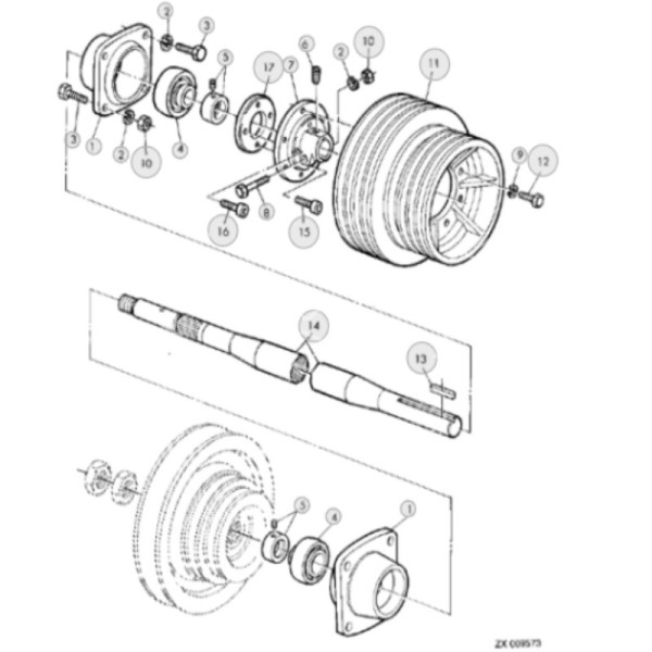 JN03-Z66889 Hauptantriebswelle 2350mm Z66889, Z64620