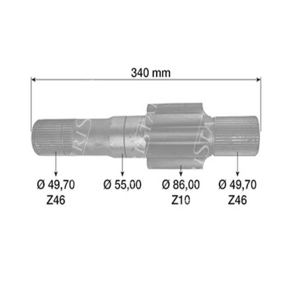 HAM9002 Bremswelle Claas Renault 7700667501