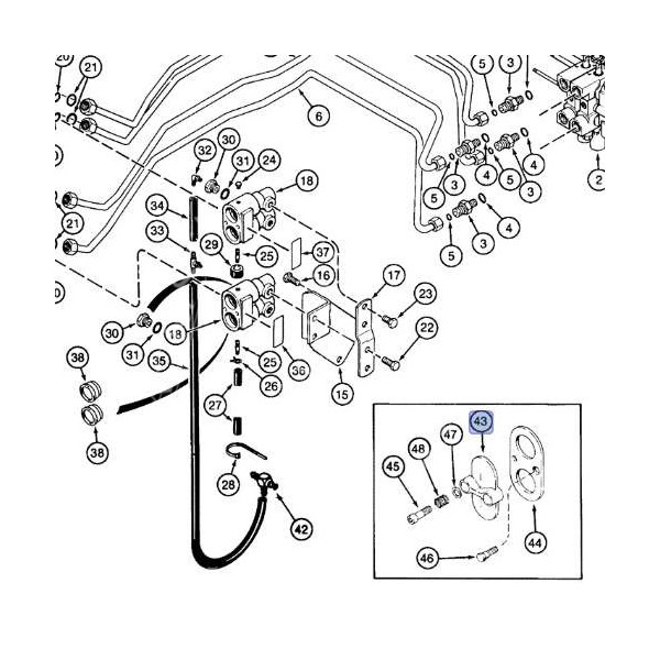 Uszczelniacz gniazda hydraulicznego Case Magnum 103871A1